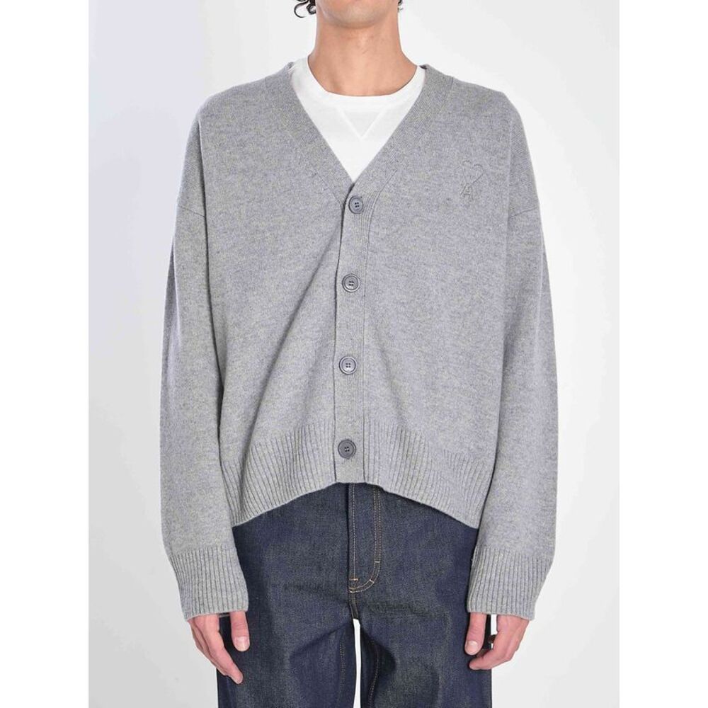 Ami Paris Men Ami De Coeur Cardigan
